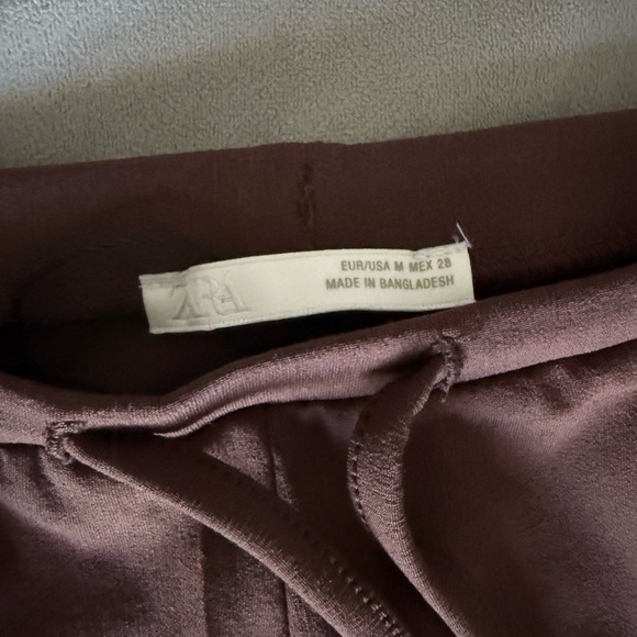 Zara Chocolate Drawstring Pants - Picture 4 of 5